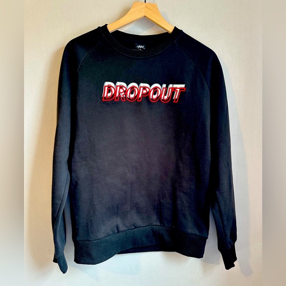 Castro Mens Sweatshirt with Red 'DROPOUT' Design. Size M - Picture 1 of 7